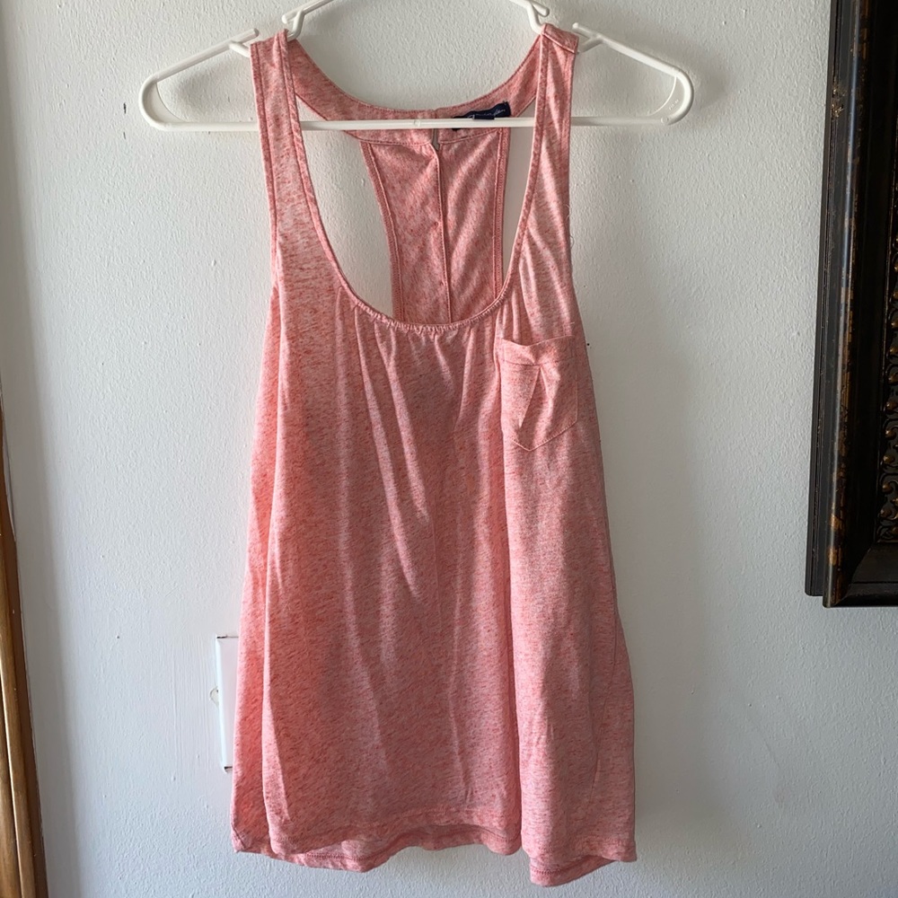American Eagle Racerback Tank with Buttons